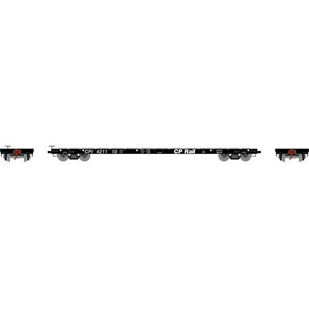 HO RTR 60' Flat Car, CPR #421110