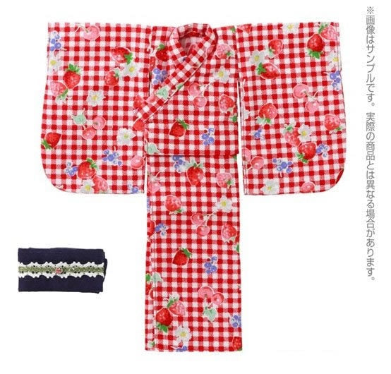 [Online Exclusive] Azone Pureneemo 1/6 PNS Yukata Set -Strawberry and Maiden- (Red Gingham Check)