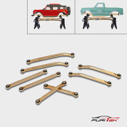 Furitek Brass High Clearance Links Set for SCX24 C-10 Jeep
