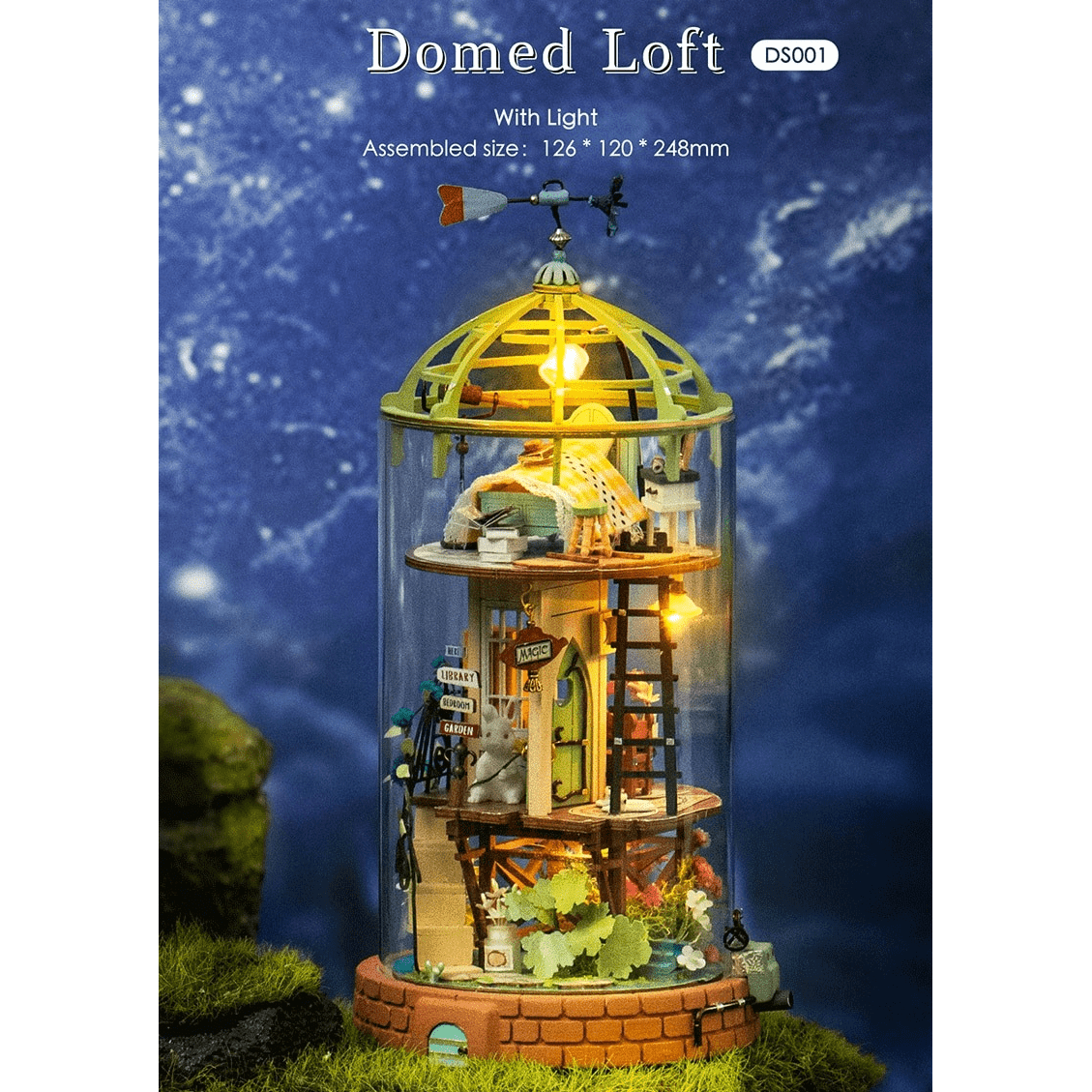 Domed Loft DIY Glass Dollhouse - Mysterious World Series