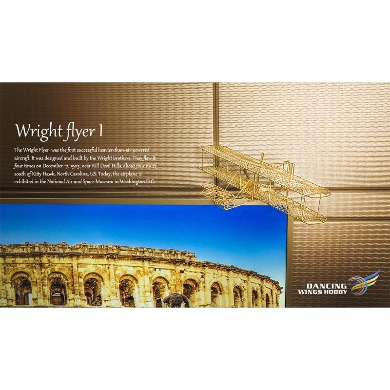 Wright Flyer-I 1/18 50mm Wooden Model