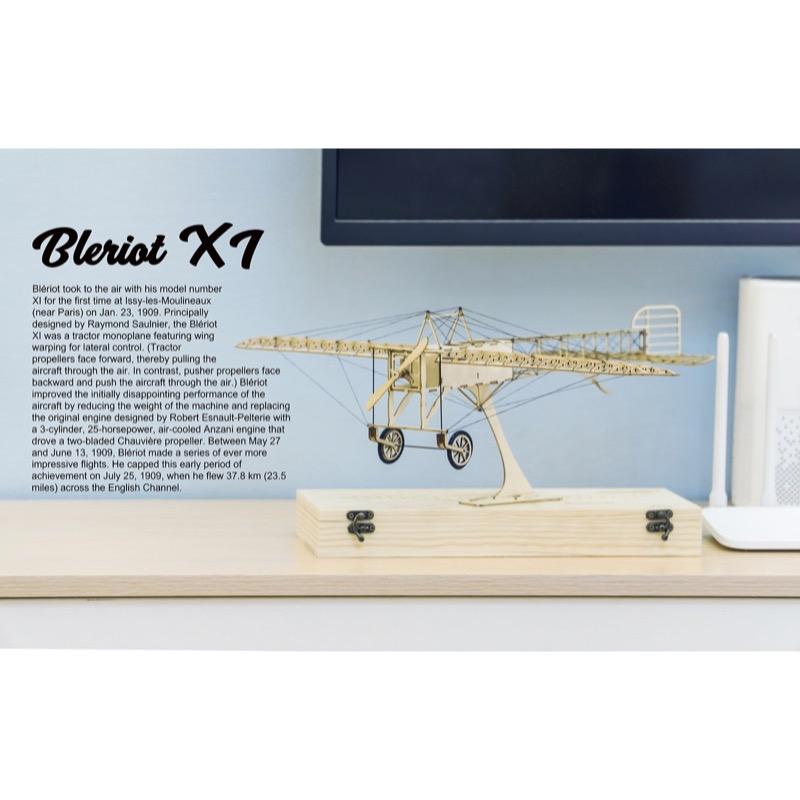 Bleriot XI 1/23 Wooden Model