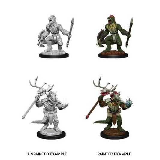 D&D Unpainted Mini - Lizardfolk and Lizardfolk Shaman 90074