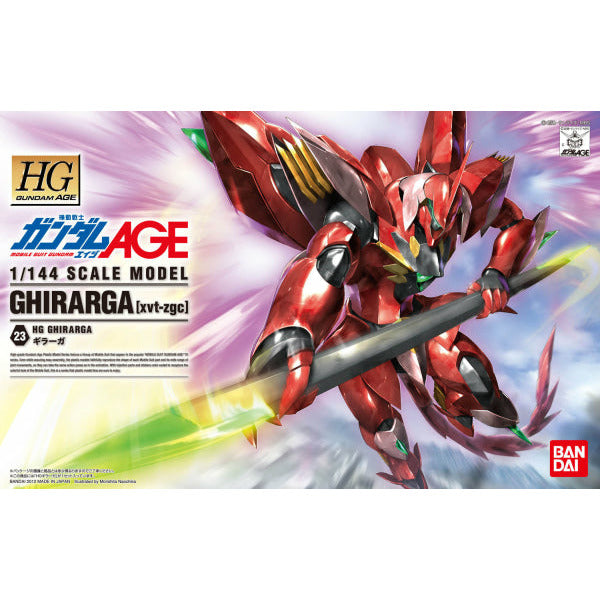 HG 1/144 Gundam AGE #23 xvt-zgc Ghirarga #5062909 by Bandai