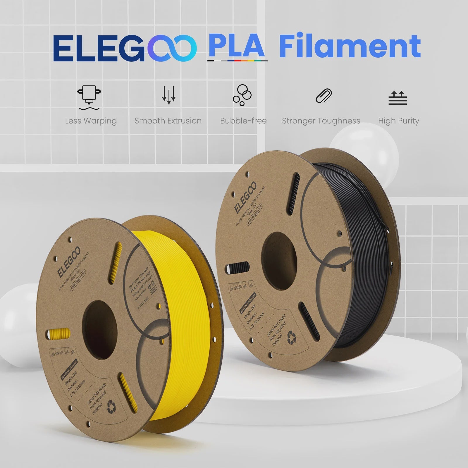 Elegoo Premium PLA 1kg - Assorted