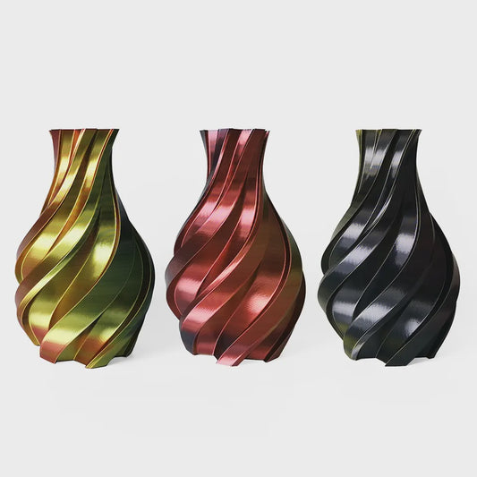 Hello3D Tri-Colour Gold/Red/Black Silk PLA 1kg