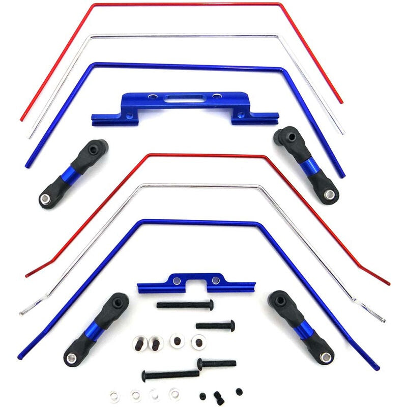 Front and Rear Wide Sway Bar Kit: 2wd Slash HRATE311SLC
