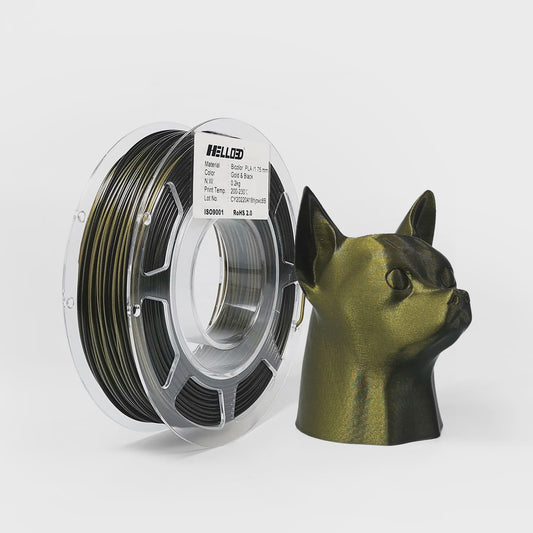 Hello3D Bi-Colour Gold & Black PLA
