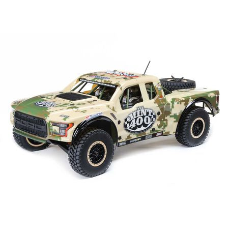 Losi 1/10 4WD Short Course Truck RTR Brushless Mint 400 Ford Raptor Baja Rey - LOS03048T1