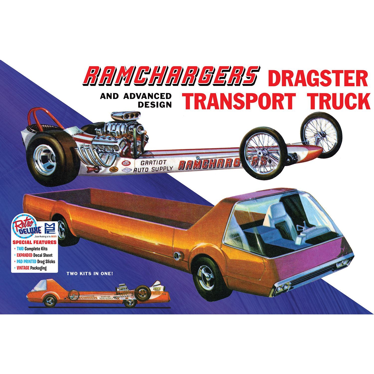 Ramchargers Transport Truck & Dragster 1/25 Model Truck Kit #970 by MPC
