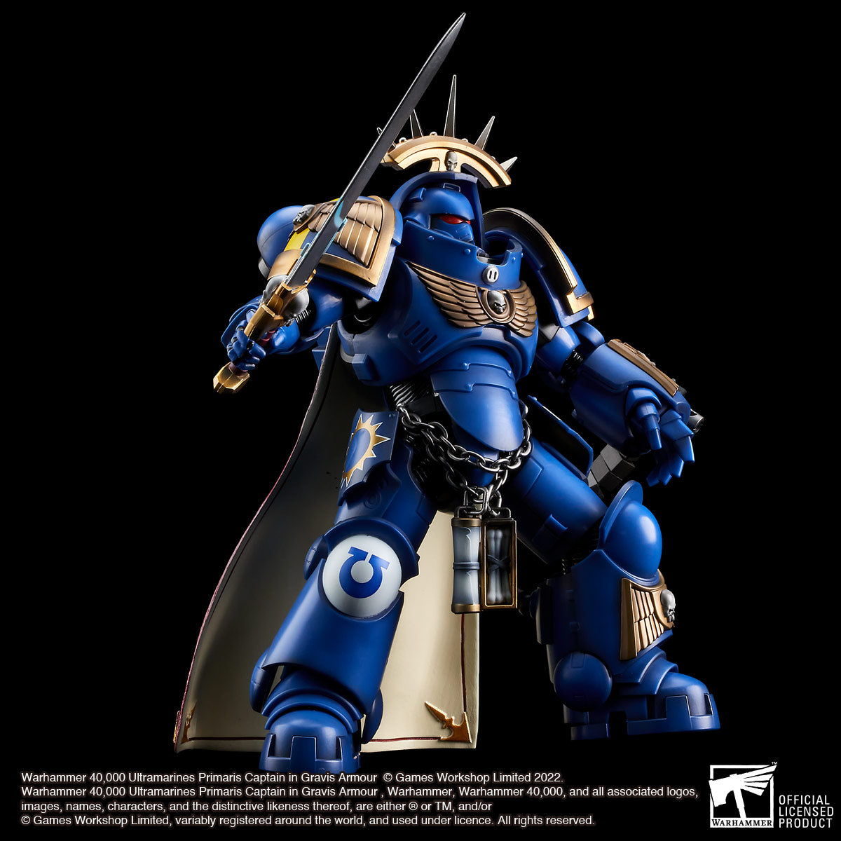 Warhammer 40,000 Ultramarines Primaris Captain in Gravis Armour (Limited Quantity)