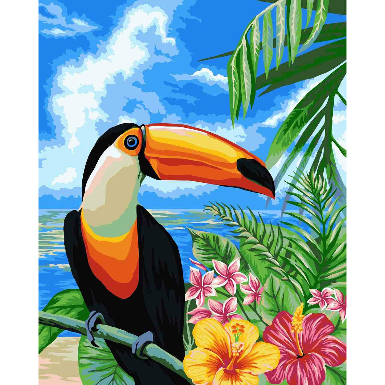 Dimensions Paint by Numbers Toucan (Whimsical Pattern) (9"x12")
