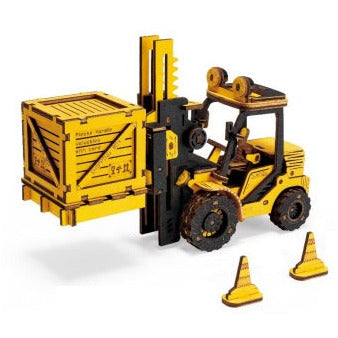 ROKR Forklift Engineering Vehicle 3D Wooden Puzzle TG413