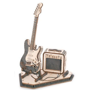 ROKR Electric Guitar Model 3D Wooden Puzzle TG605