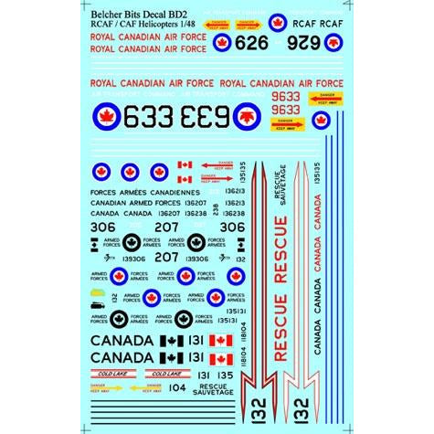 1/48 RCAF/CAF Helicopters decals