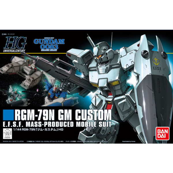 HGUC 1/144 #120 RGM-79N GM Custom #5057400 by Bandai