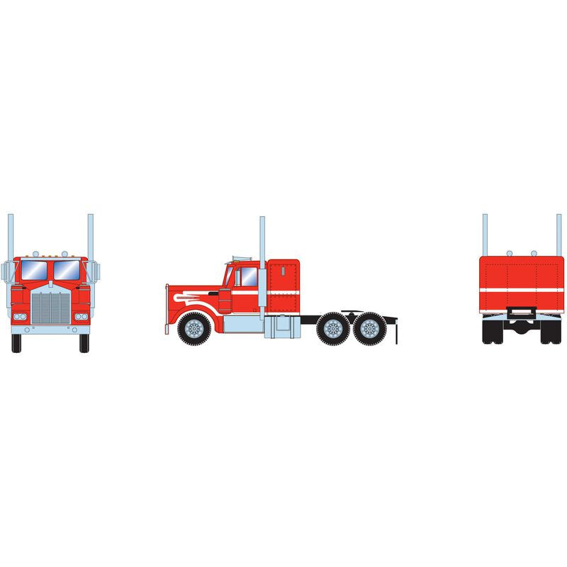 HO RTR Kenworth Tractor, Red/White ATH92654
