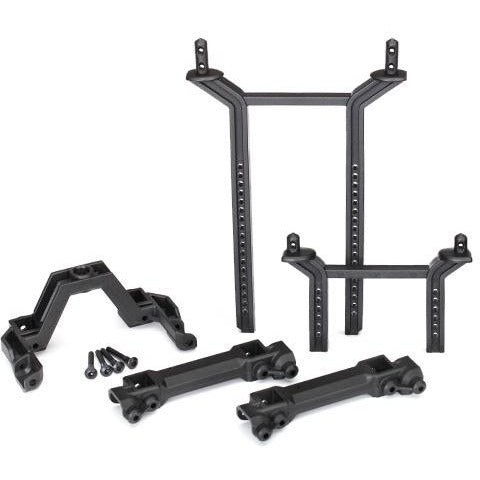 TRA8215 Body mounts & posts, front & rear (complete set)