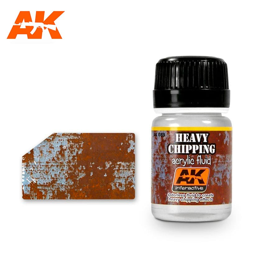 AK-089 Heavy Chipping Effects Acrylic Fluid Essentials