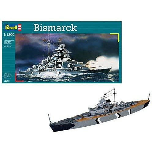 German Battleship Bismarck 1/1200 Model Ship Kit #5802 by Revell