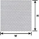 Plastruct HO Scale Tread Plate (2 pcs) PLA91681