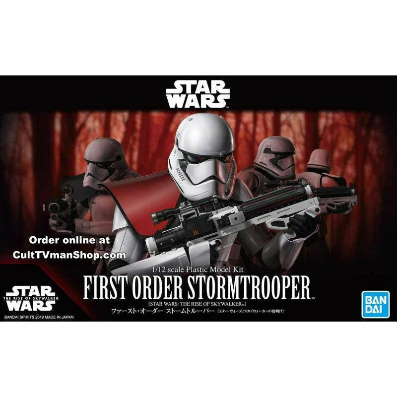 Star Wars First Order Stormtrooper (The Rise of Skywalker) 1/12 Action Figure Model Kit #5058882 by Bandai
