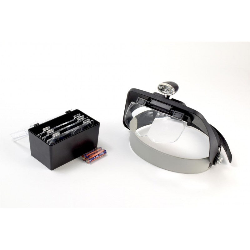 Artesania Latina Magnifying Headset w/ 2 LED Lights #27054-1