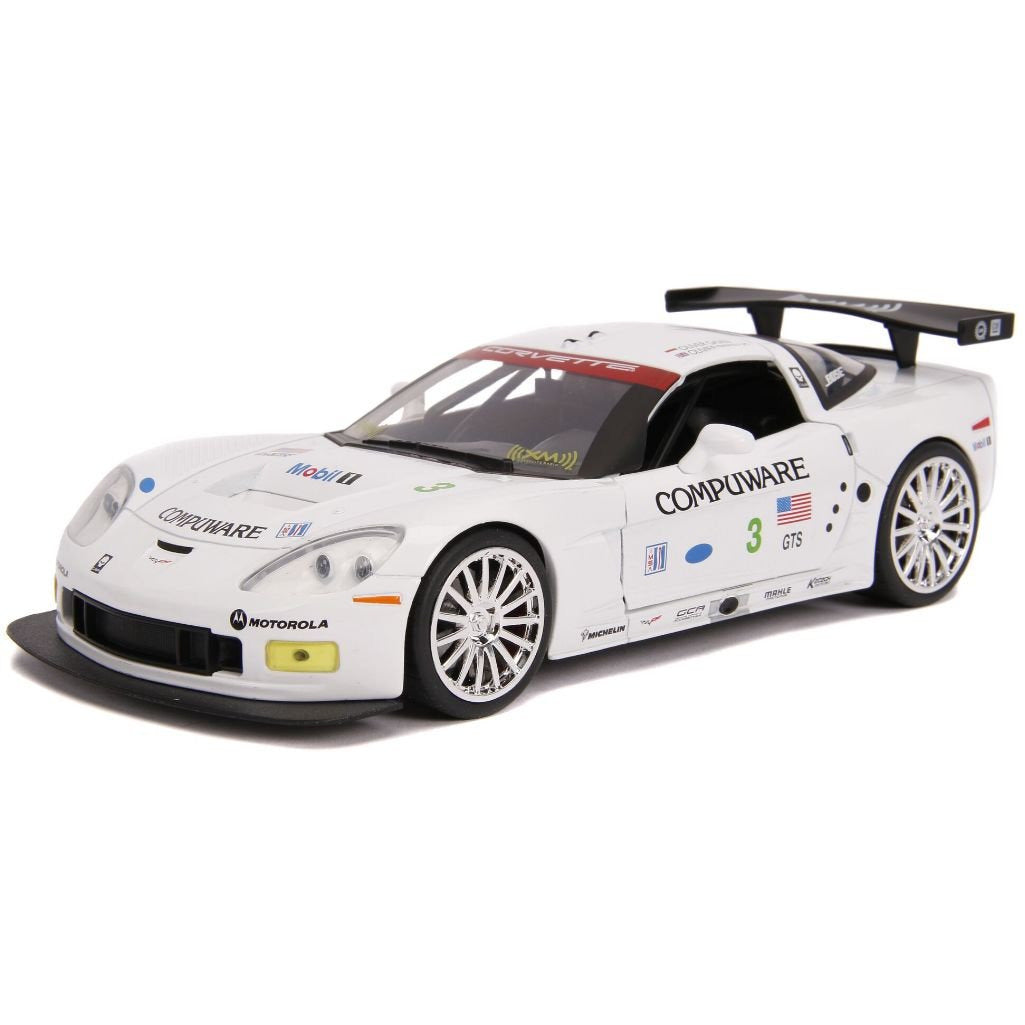 BIGTIME Muscle 2005 Corvette C6R - White 1/24 #31651 by Jada