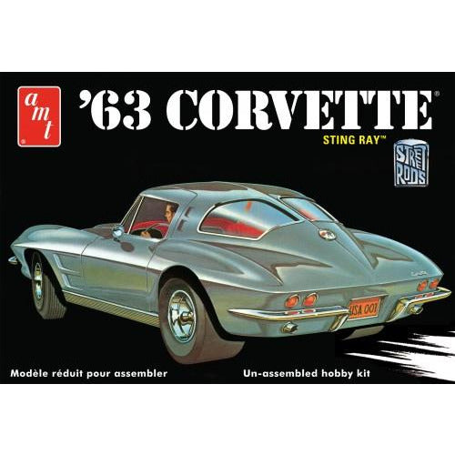 1963 Corvette 1/25 Model Car Kit #861 by AMT