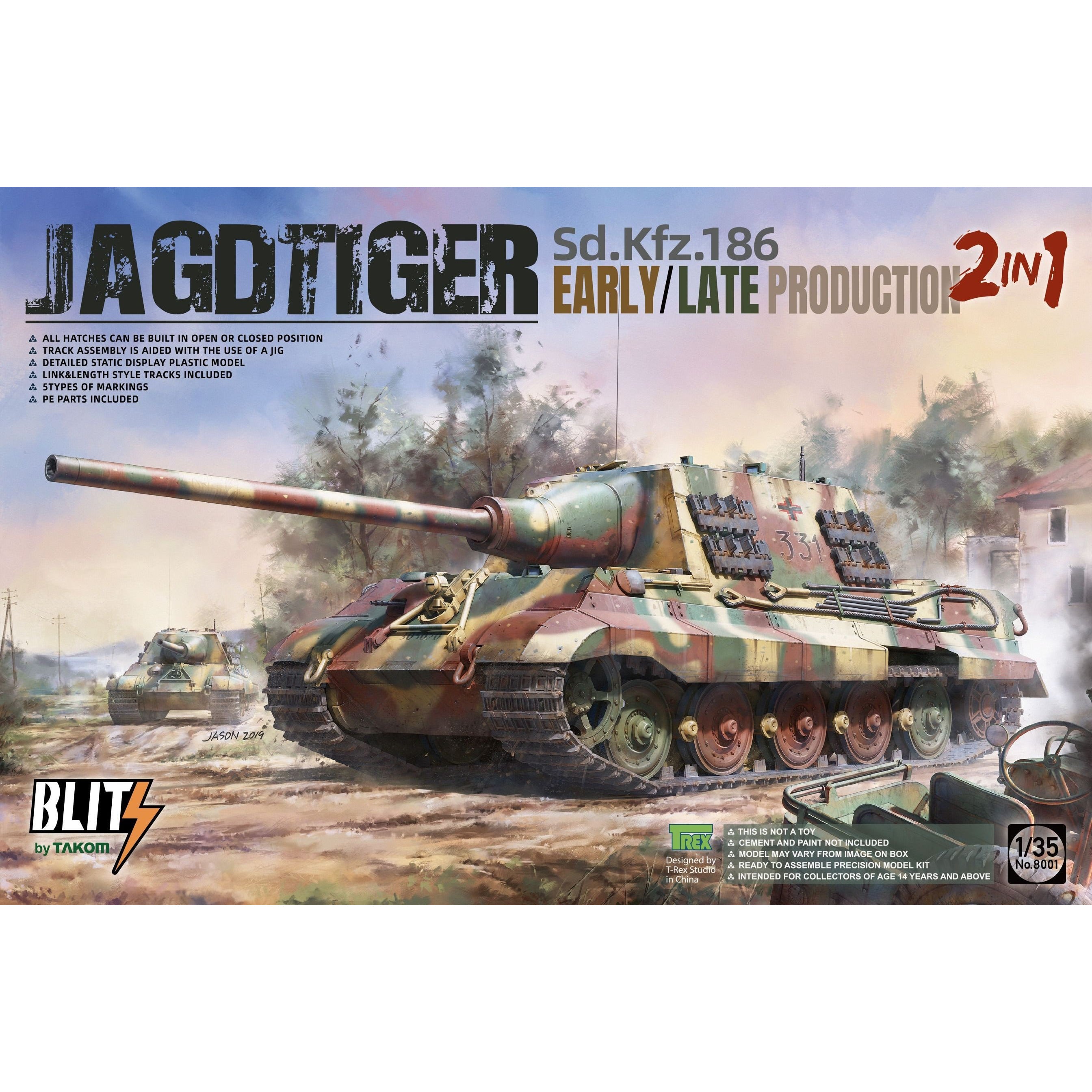 Jagdtiger Early/Late Production (2in1) 1/35 by Takom