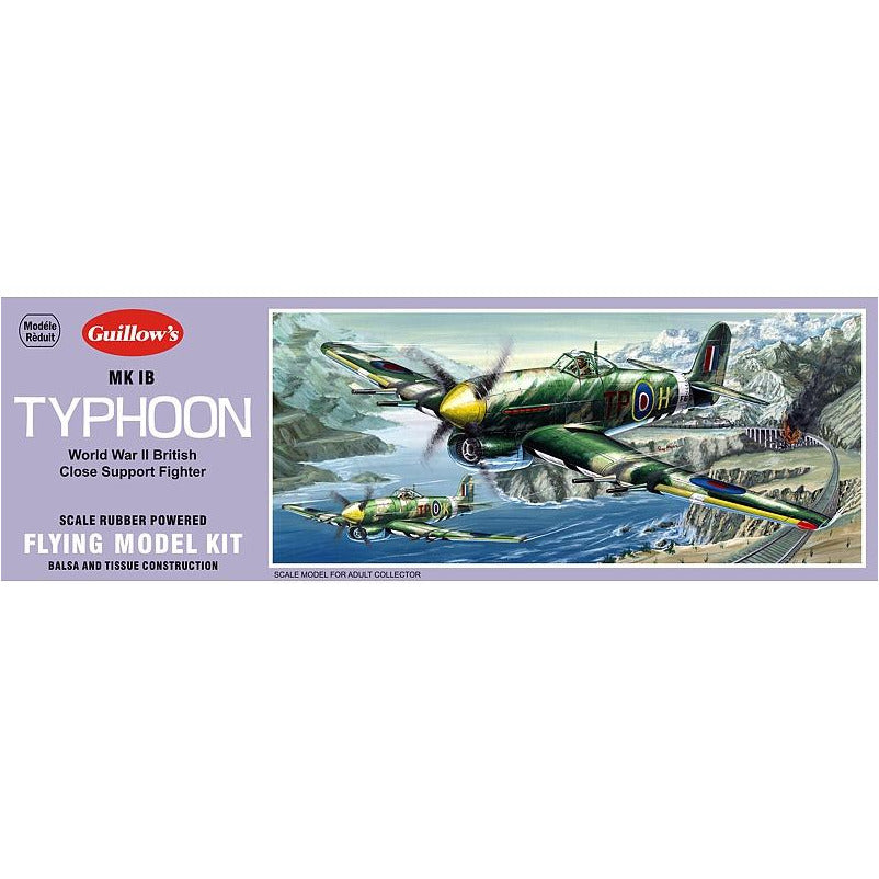 Guillows MK IB Typhoon WWII British Close Support Fighter (18")