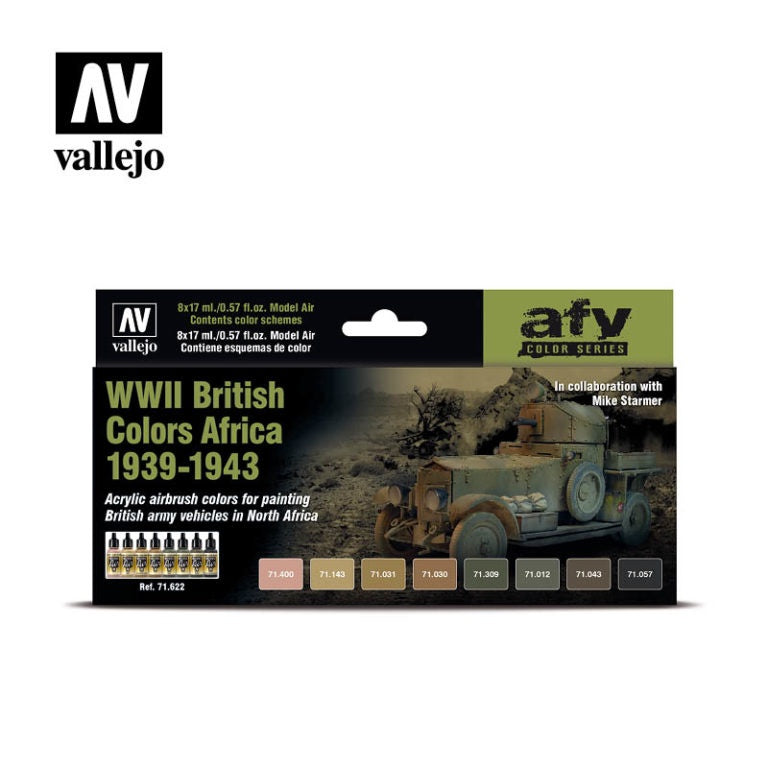 VAL71622 WWII British Colors Africa 1939-1943 Paint Set