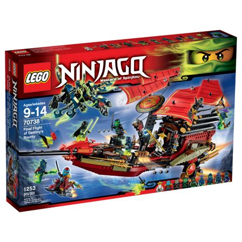Lego Ninjago: Final Flight of Destiny's Bounty 70738 (box seals open and  minor box damage otherwise new)