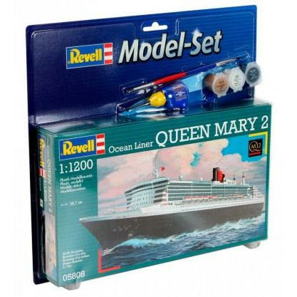 Queen Mary 2 Starter Set 1/1200 Model Ship Kit #65808 by Revell