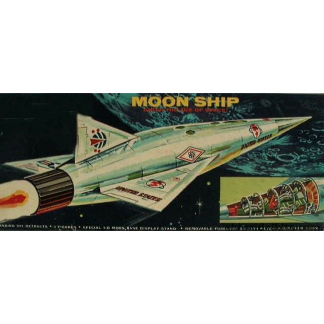 Moon Ship 1/96 Science Fiction Model Kit #1825 by Atlantis