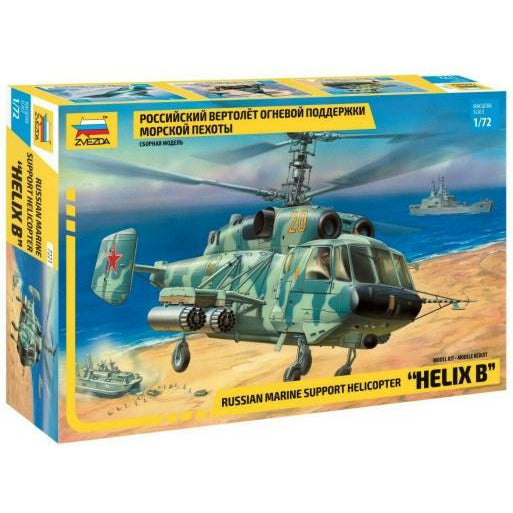 Russian Helix B Marine Support Helicopter 1/144 by Zvezda