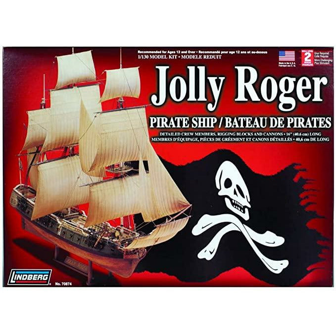 Jolly Roger Pirate Ship 1/130 Model Ship Kit #70874 by Lindberg