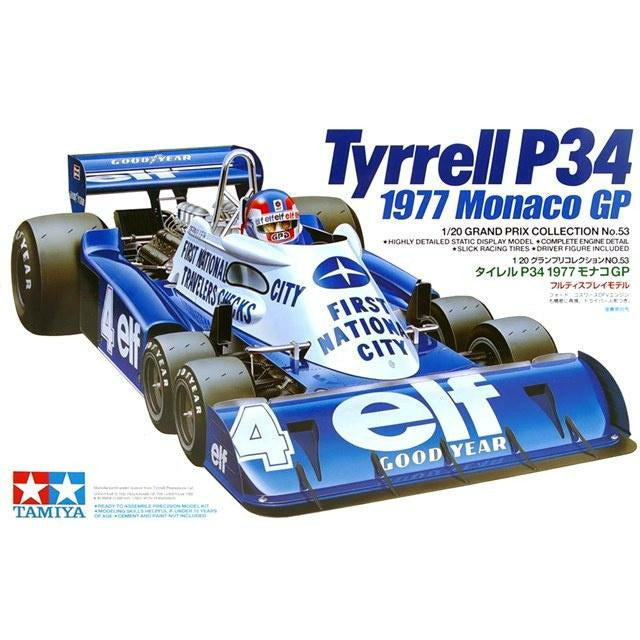 Tyrell P34 1977 Monaco GP 1/20 Model Car Kit #20053 by Tamiya