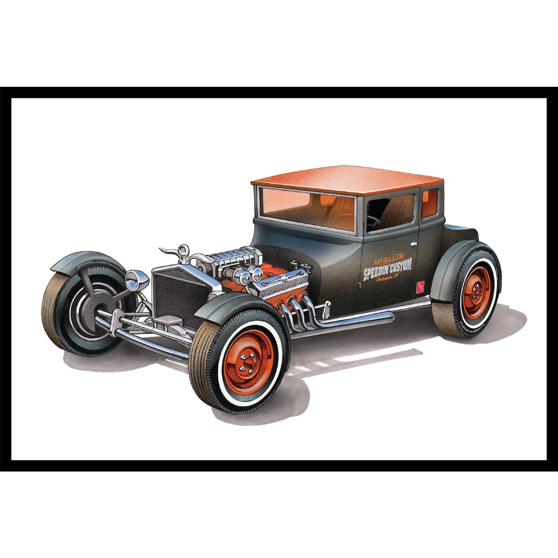 1925 Ford T "Chopped" 1/25 Model Car Kit #1167 by AMT