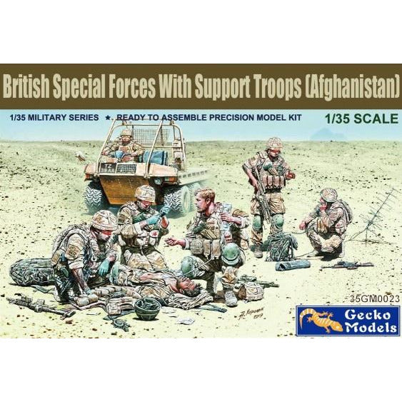 1/35 British Special Forces w/Support Troops Afghanistan (6) #35GM0023 by Gecko