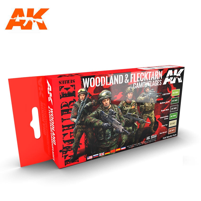 AK-11632 Woodland and Flecktarn Colors Set