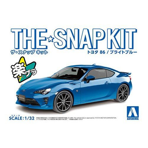 The Snap Kit Toyota 86 (BRIGHT Blue) 1/32 #05754 by Aoshima