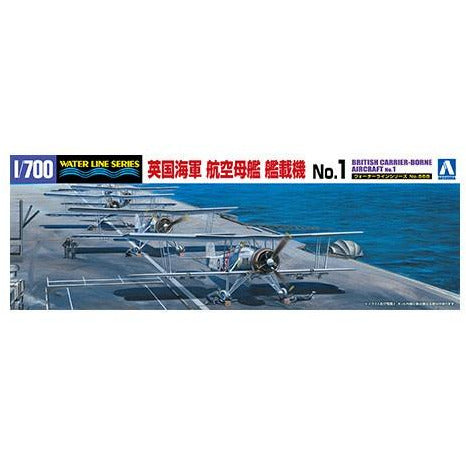 British Carrier-Borne Aircraft No.1 1/700 Model Ship Kit #059425 by Aoshima