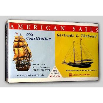 USS Constitution & Gertrude L. Thebaud Sailing Ships #3303 by Glencoe Models