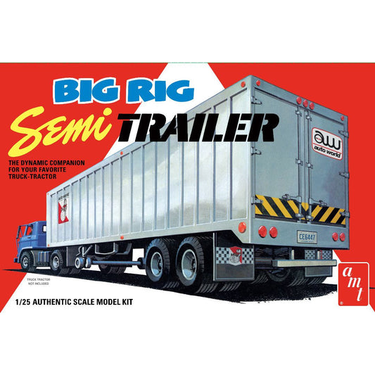 Big Rig Semi Trailer 1/25 Model Truck Kit #1164 by AMT