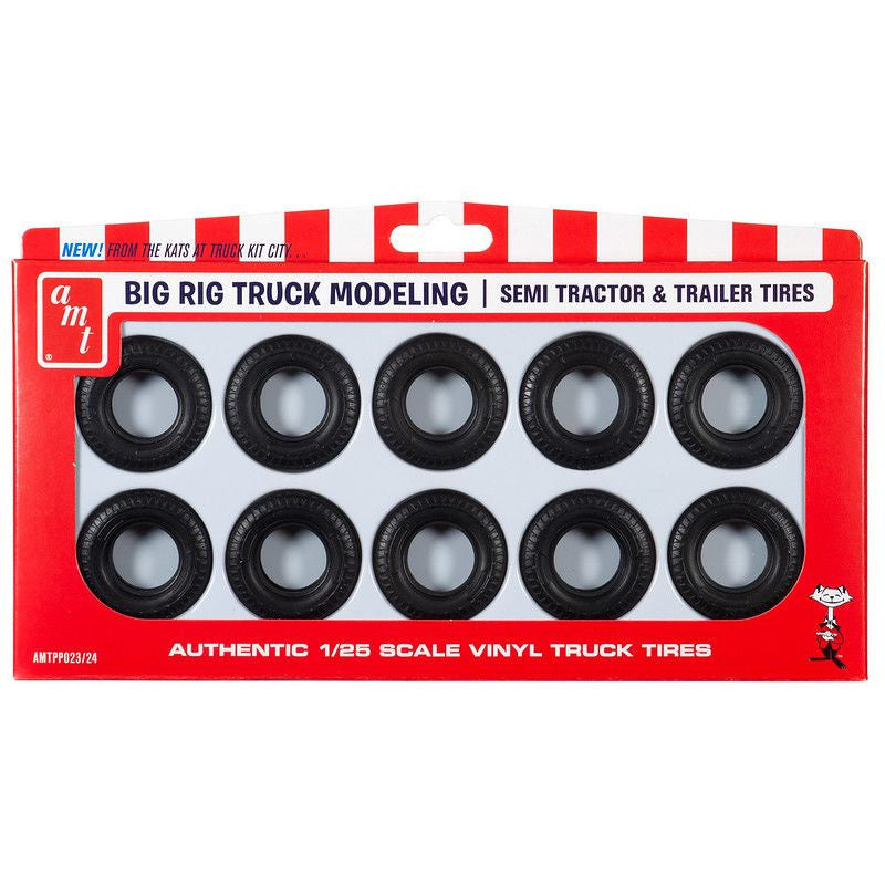 Big Rig Truck Tire Parts Pack 1/25 Car Accessory Model Kit #PP023 by AMT