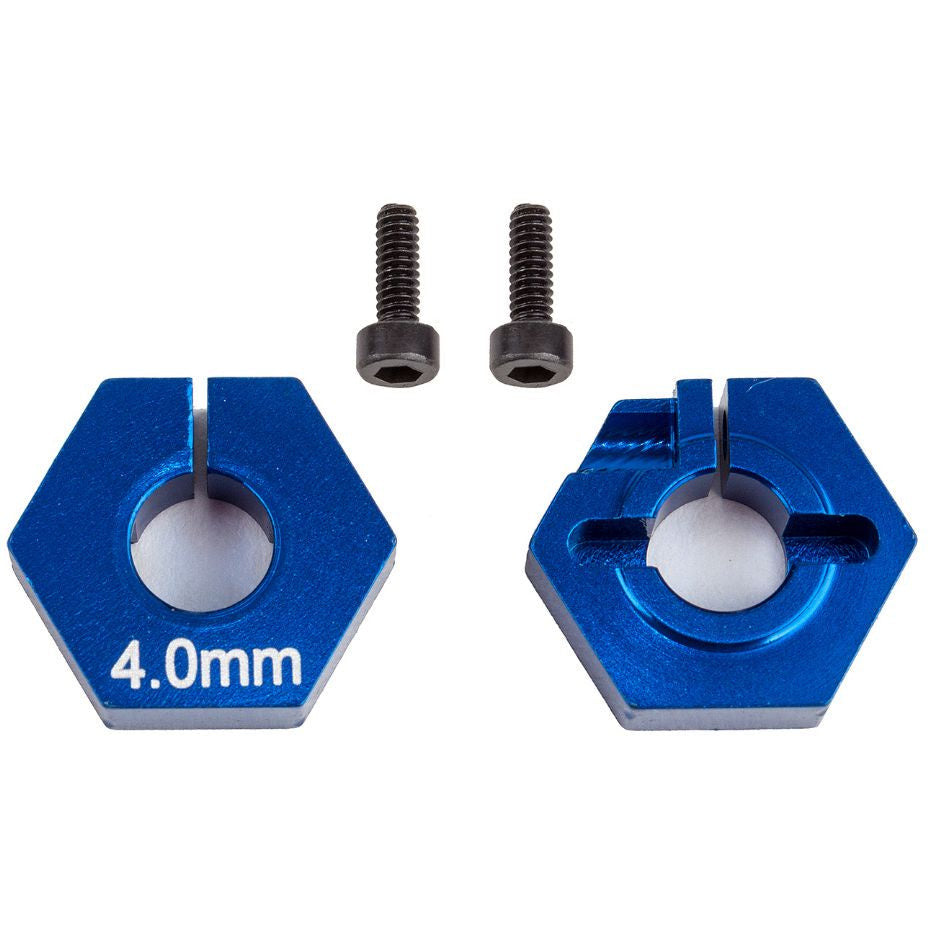 Team Associated B6.2 Clamping Wheel Hexes, 4mm