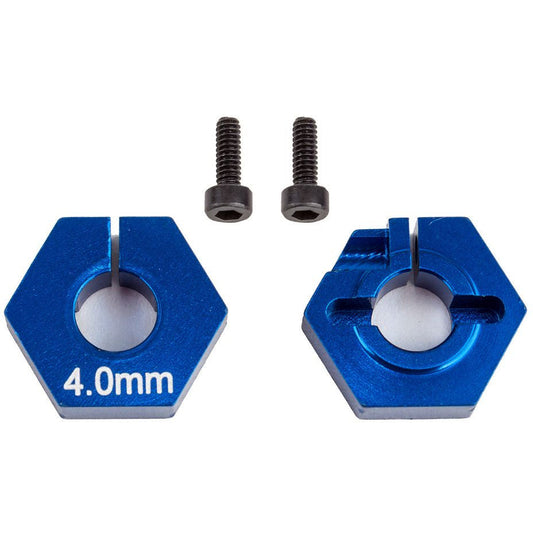 Team Associated B6.2 Clamping Wheel Hexes, 4mm