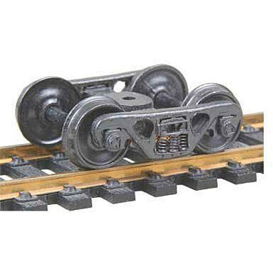Kadee A.S.F.(R) 100-Ton Roller Bearing Fully Sprung Metal Wheels and Fittings -- Code 110 (.110") 36" Smooth-Back RP-25 Wheels 1 Pair