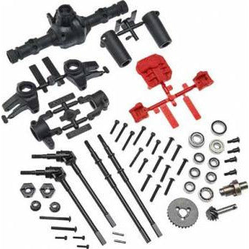 Axial AXI31438 AR44 Locked Axle Set Front/Rear Complete AXIAX31438